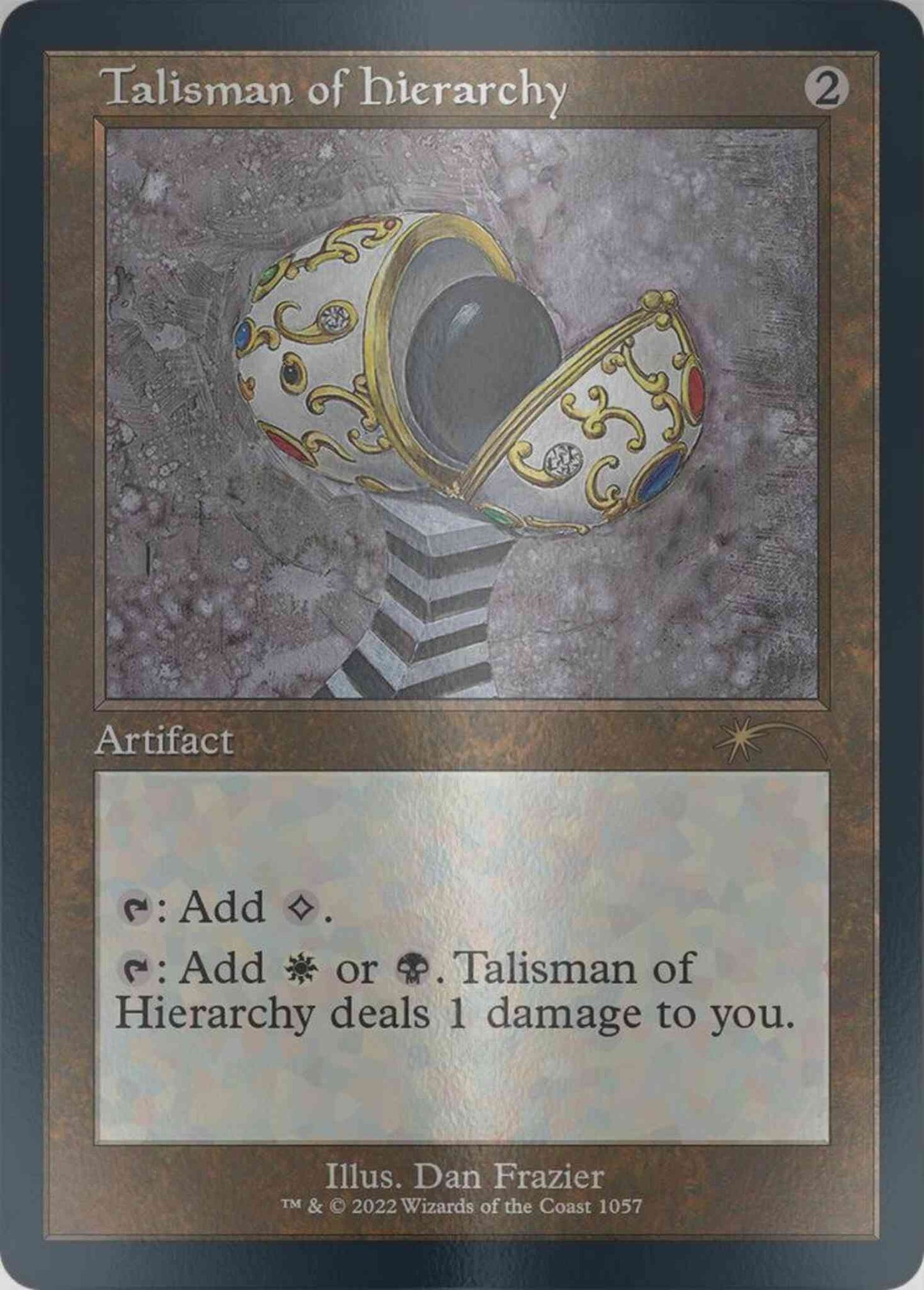 Talisman of Hierarchy [1057] [Retro Frame] [Dan Frazier] [Secret Lair Drop] [Etched Foil]