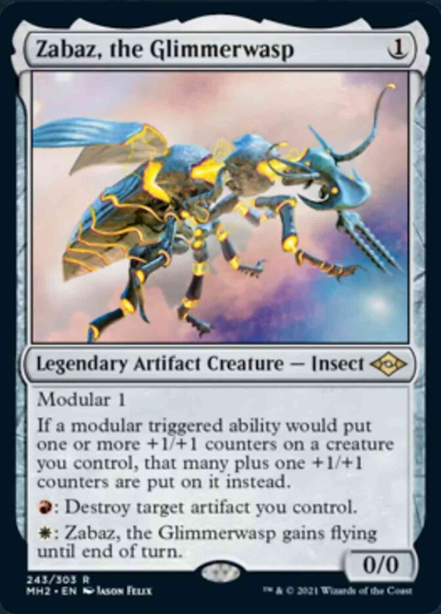 Zabaz, the Glimmerwasp [243] [Modern Horizons 2] [Non-Foil]