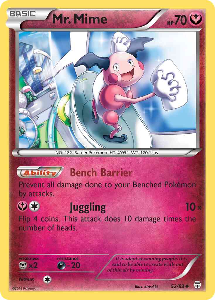 Mr. Mime - 52/83 - Uncommon [g1-52] [Reverse Holo]