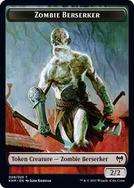 Zombie Berserker Token [09] [Kaldheim Tokens] [Non-Foil]