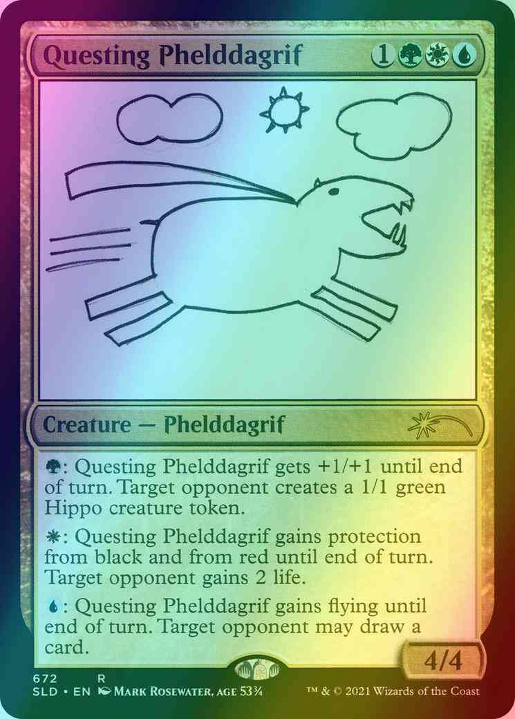 Questing Phelddagrif [0672] [Mark Rosewater, Age 53 3/4] [Extra Life 2021] [Secret Lair Drop] [Foil]