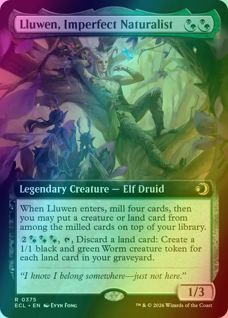 Lluwen, Imperfect Naturalist [375] [Extended Art] [Lorwyn Eclipsed] [Foil]
