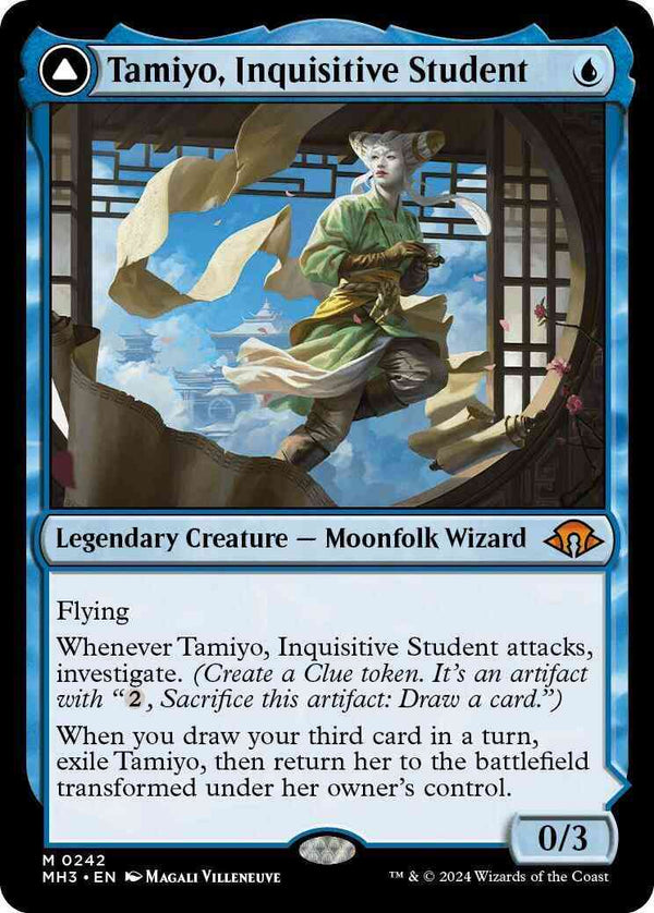 Tamiyo, Inquisitive Student // Tamiyo, Seasoned Scholar [242] [Modern Horizons 3] [Non-Foil]