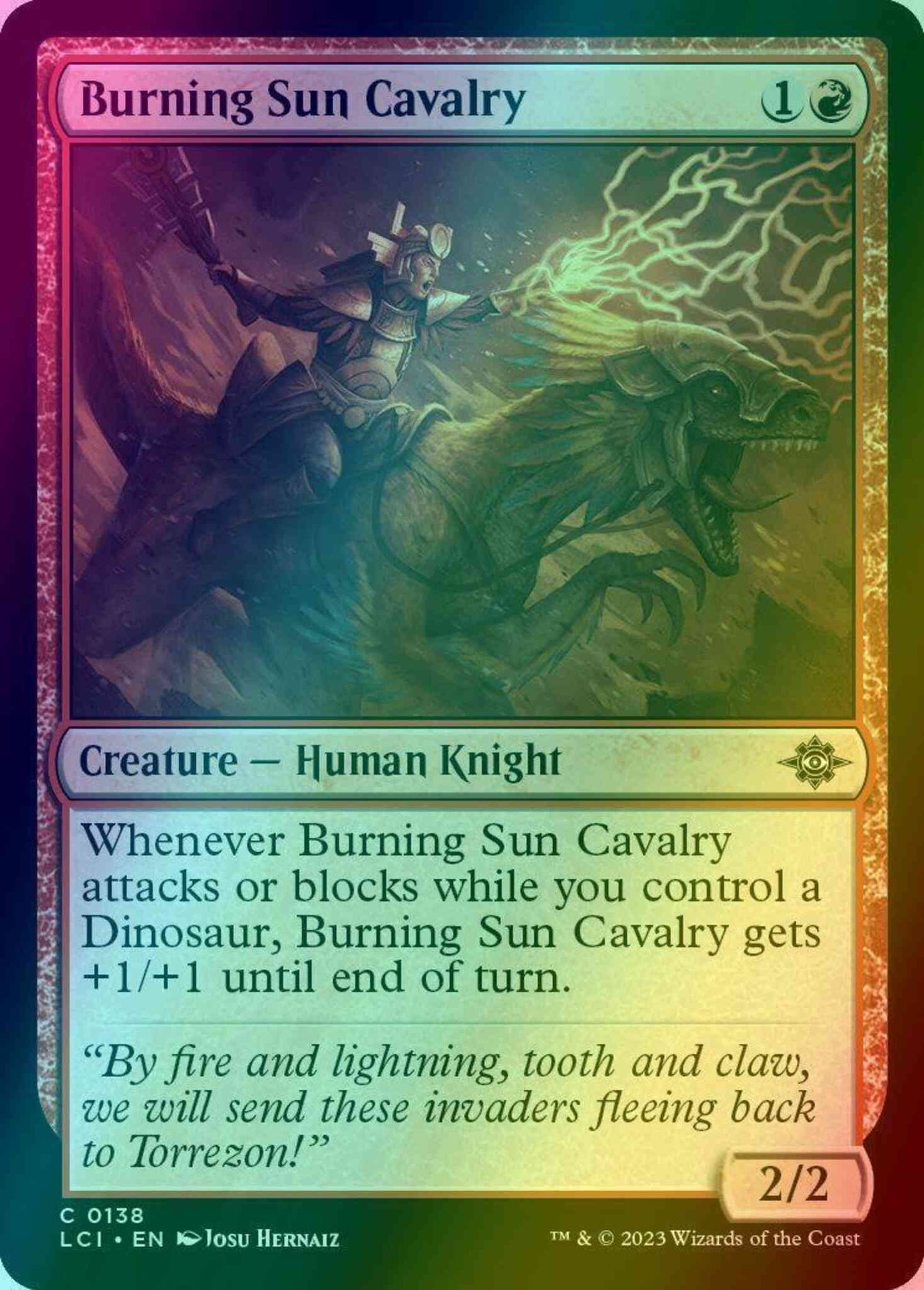 Burning Sun Cavalry [138] [The Lost Caverns of Ixalan] [Foil]