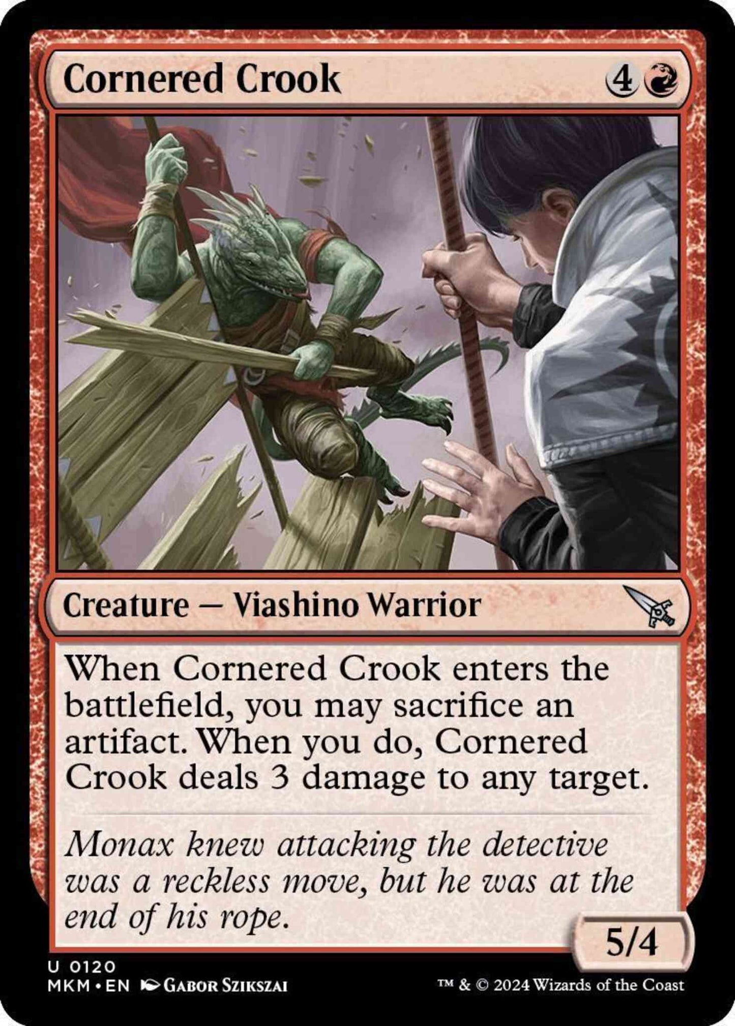 Cornered Crook [120] [Murders at Karlov Manor] [Non-Foil]