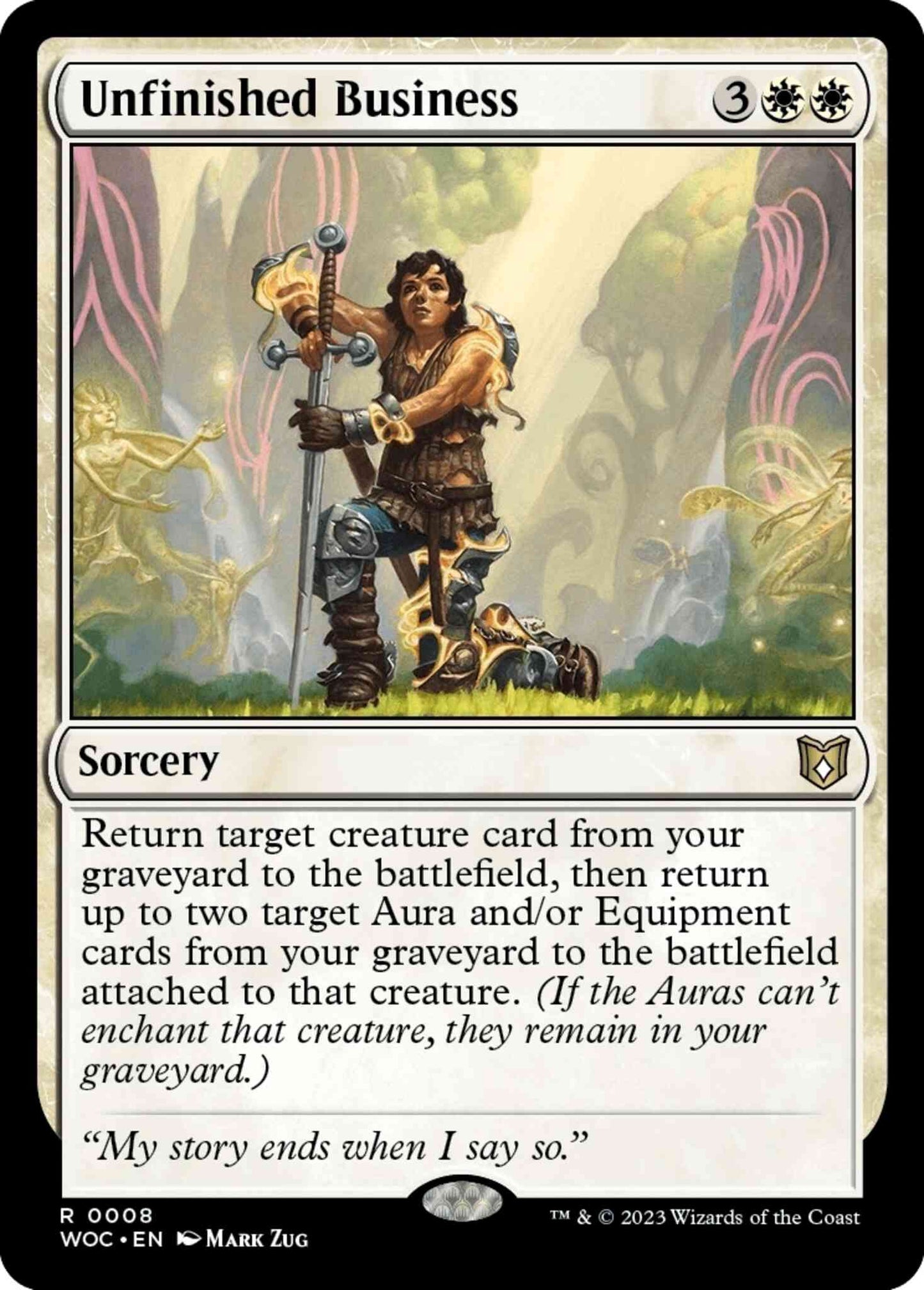 Unfinished Business [8] [Wilds of Eldraine: Commander] [Non-Foil]
