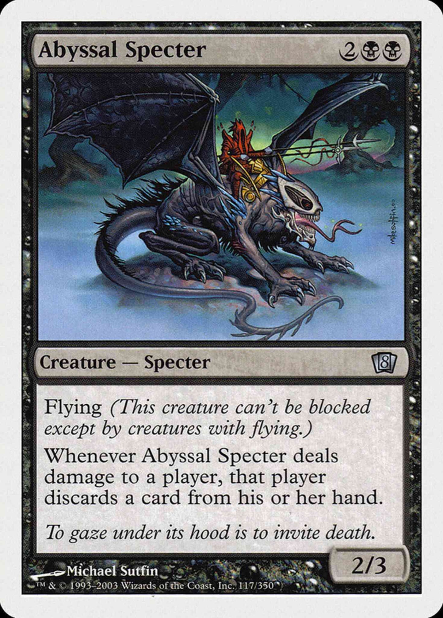 Abyssal Specter [117] [Eighth Edition] [Non-Foil]