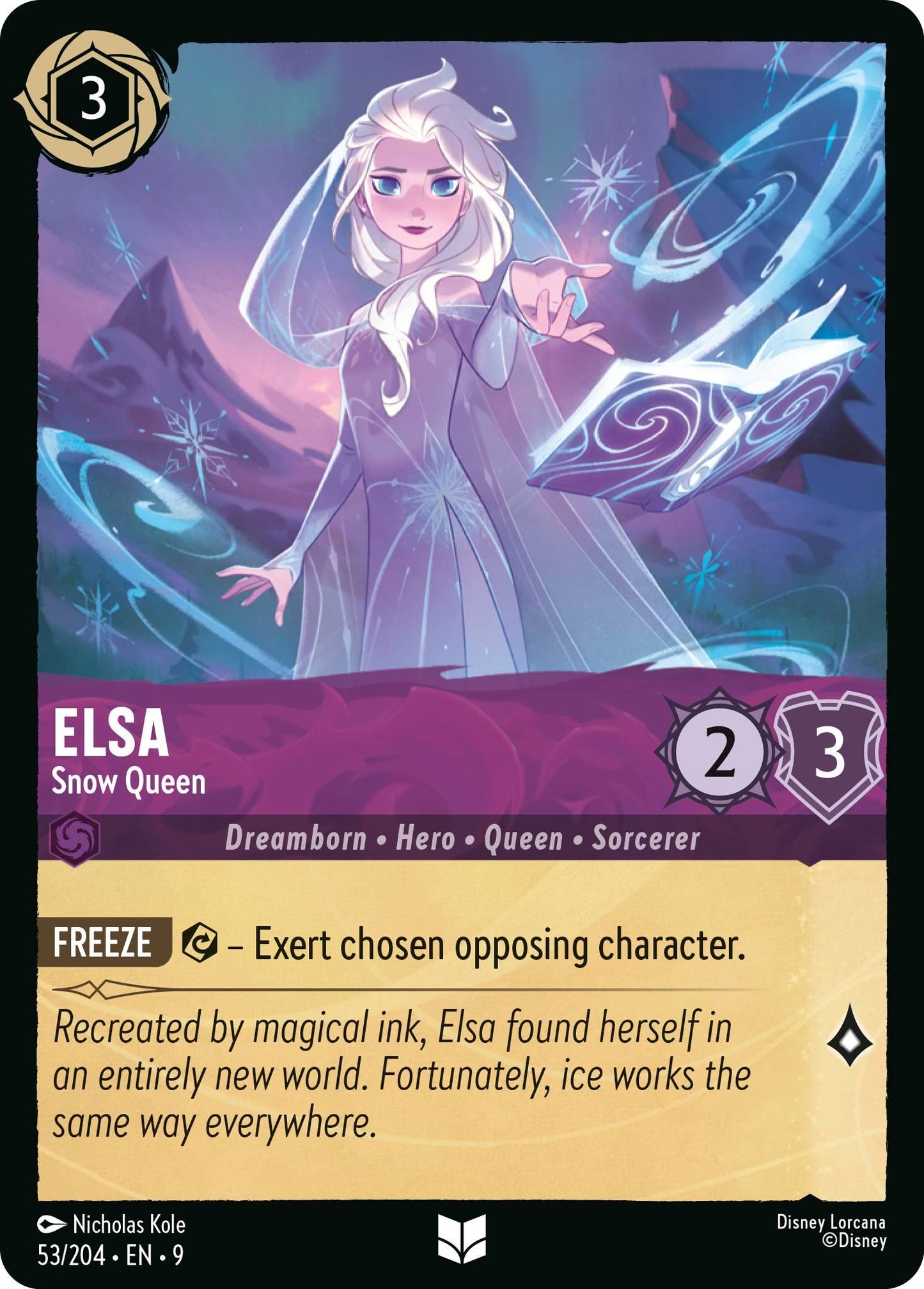 Elsa - Snow Queen - 53/204 [Fabled] [Non-Foil]