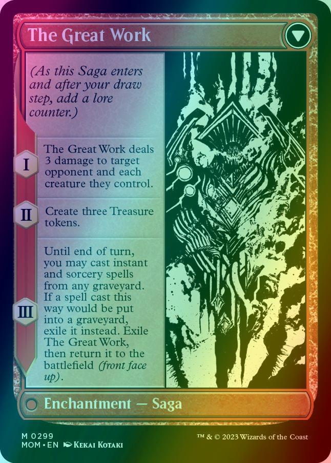 Urabrask // The Great Work [299] [Planar Showcase] [March of the Machine] [Foil]
