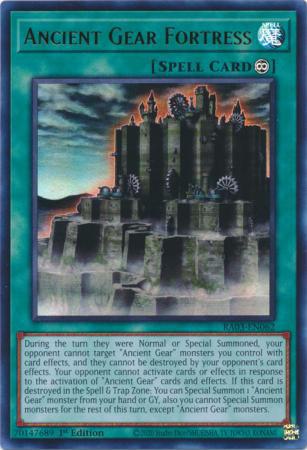 Ancient Gear Fortress - RA03-EN062 - Ultra Rare - 1st Edition