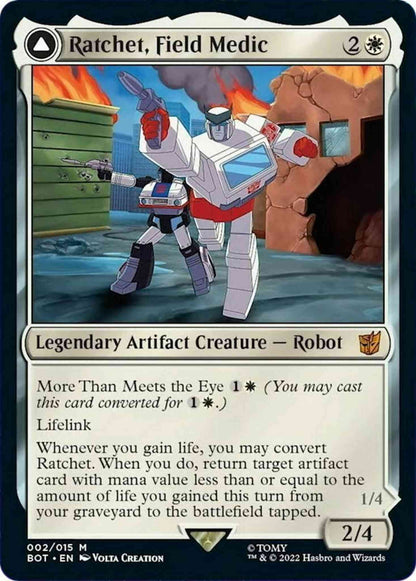 Ratchet, Field Medic // Ratchet, Rescue Racer [2] [Universes Beyond: Transformers] [Non-Foil]