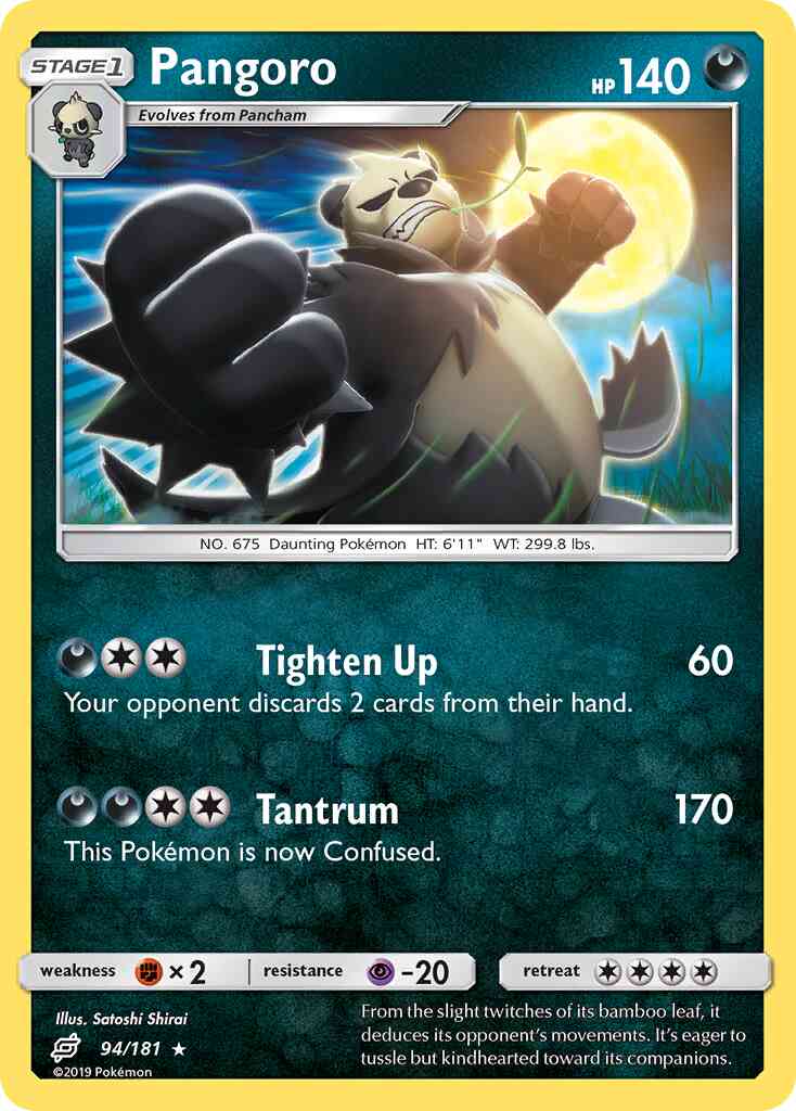 Pangoro - 94/181 - Rare [sm9-94] [Non-Holo]