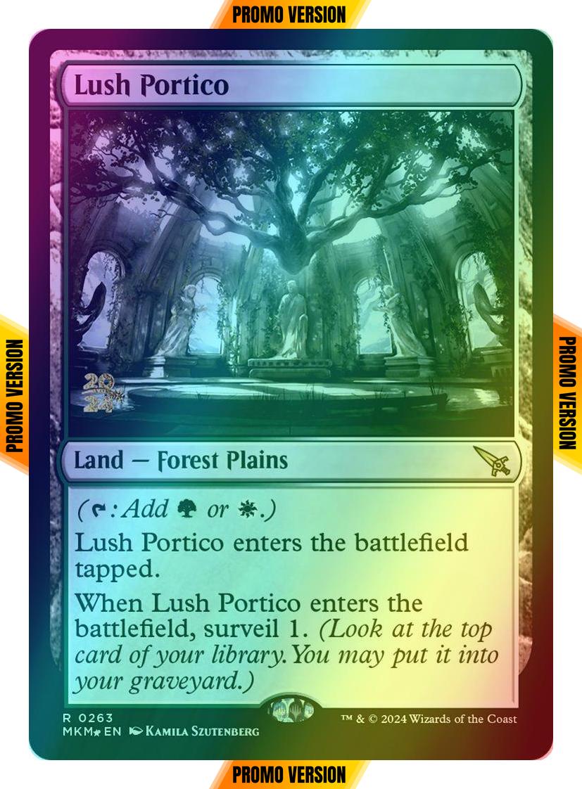Lush Portico [263s] [Prerelease] [Murders at Karlov Manor: Promos] [Foil]