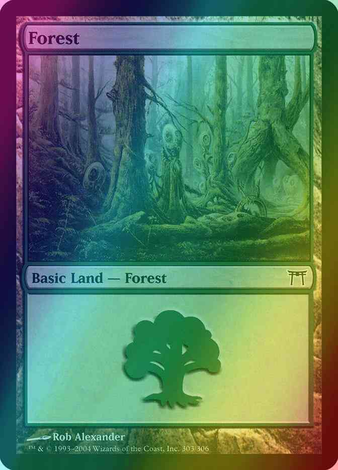 Forest [303] [Champions of Kamigawa] [Foil]