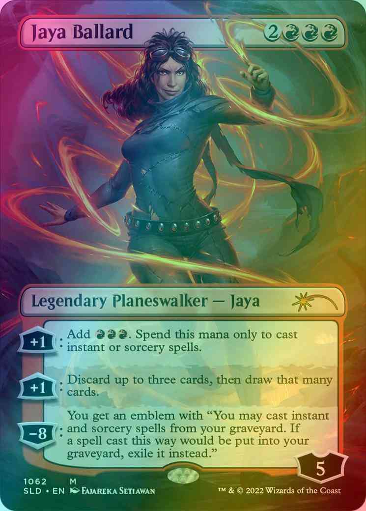 Jaya Ballard [1062] [Borderless] [In Memoriam: Jaya Ballard] [Secret Lair Drop] [Foil]