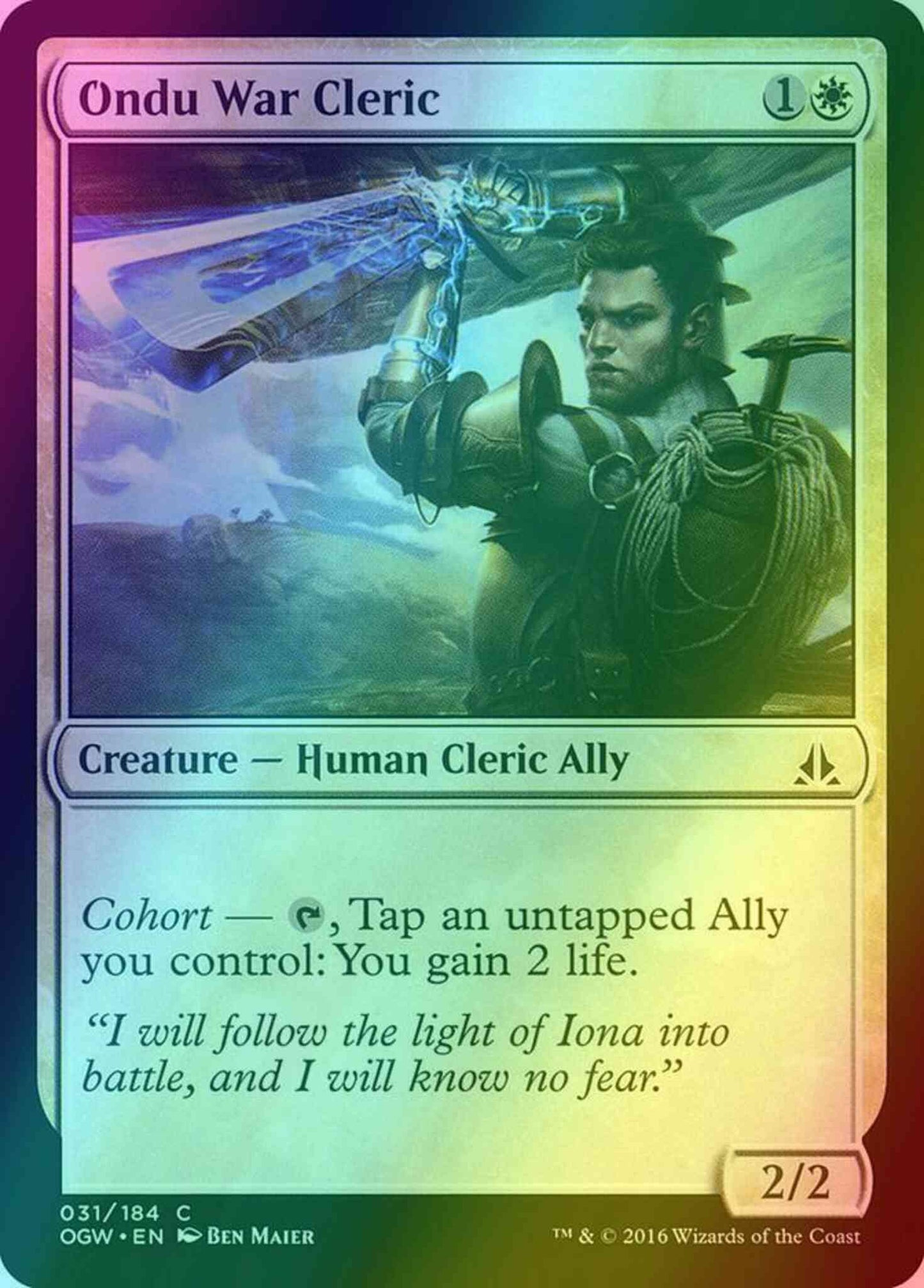 Ondu War Cleric [31] [Oath of the Gatewatch] [Foil]