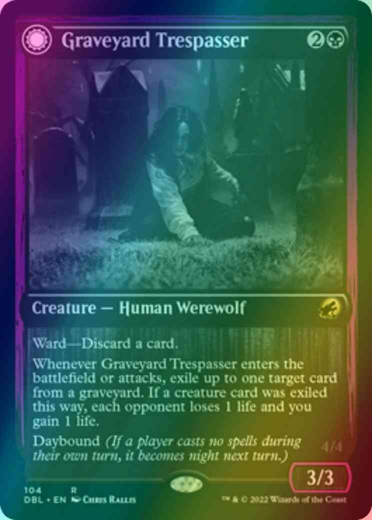 Graveyard Trespasser // Graveyard Glutton [104] [Innistrad: Double Feature] [Foil]