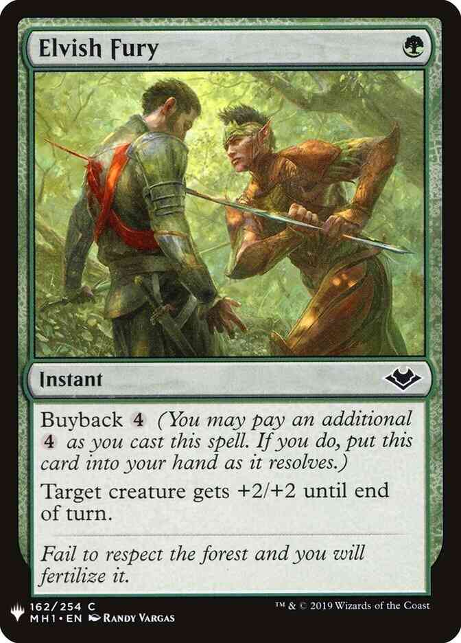 Elvish Fury [MH1-162] [The List] [Non-Foil]