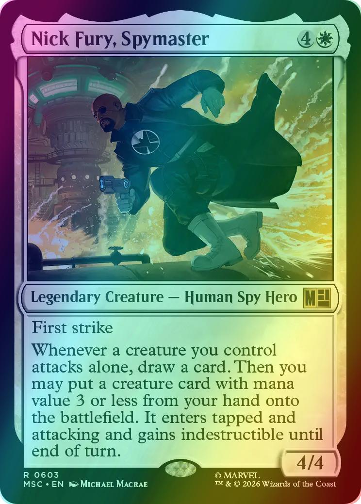 Nick Fury, Spymaster [603] [Jumpstart] [Marvel Super Heroes: Commander] [Foil]