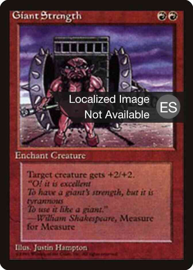 Giant Strength - Chinese [196] [Fourth Edition Black Border: Chinese] [Non-Foil]