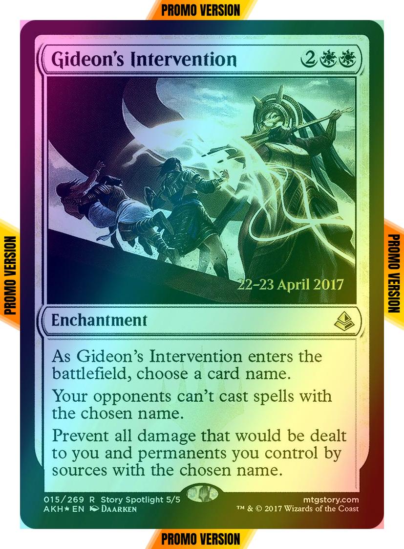Gideon's Intervention [15s] [Amonkhet Promos] [Foil]