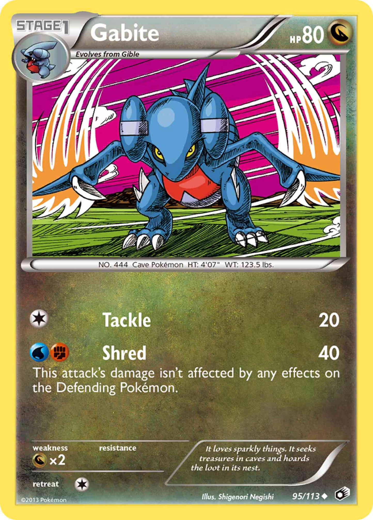 Gabite - 95/113 - Uncommon [bw11-95] [Reverse Holo]