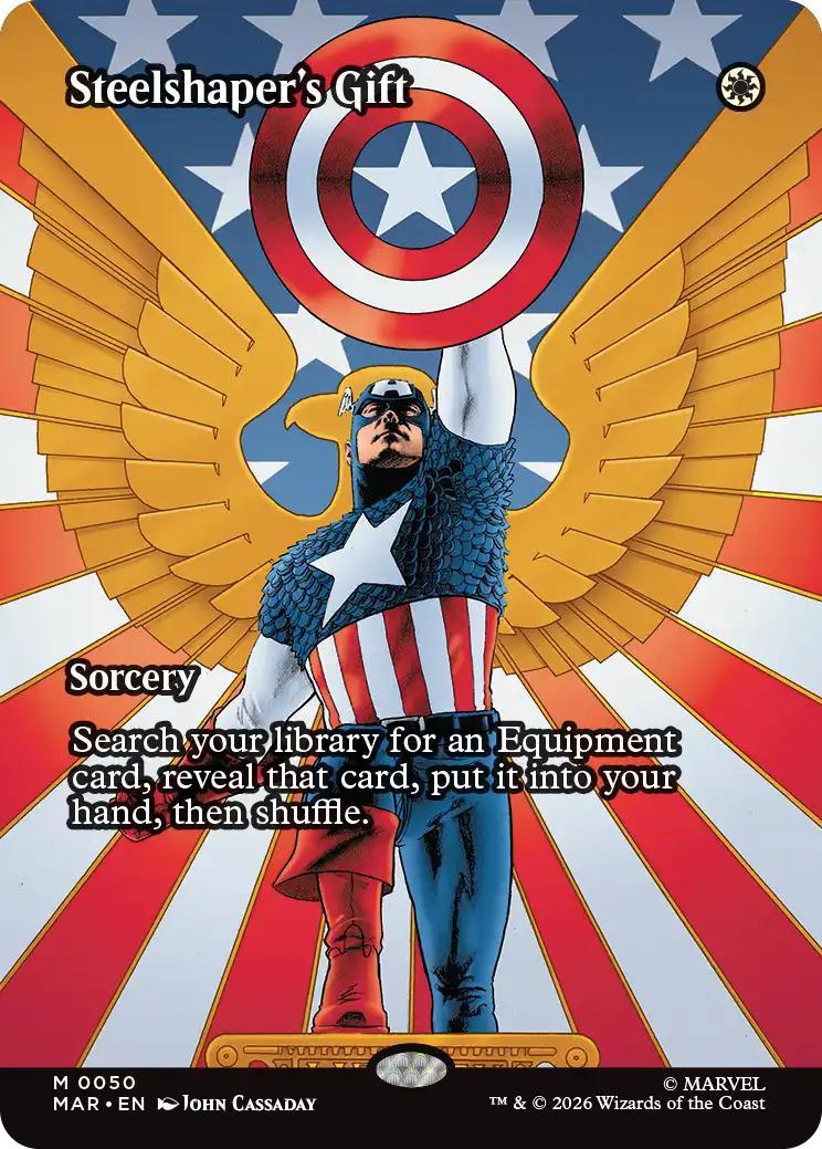 Steelshaper's Gift [50] [Borderless] [Source Material] [Marvel Universe] [Non-Foil]