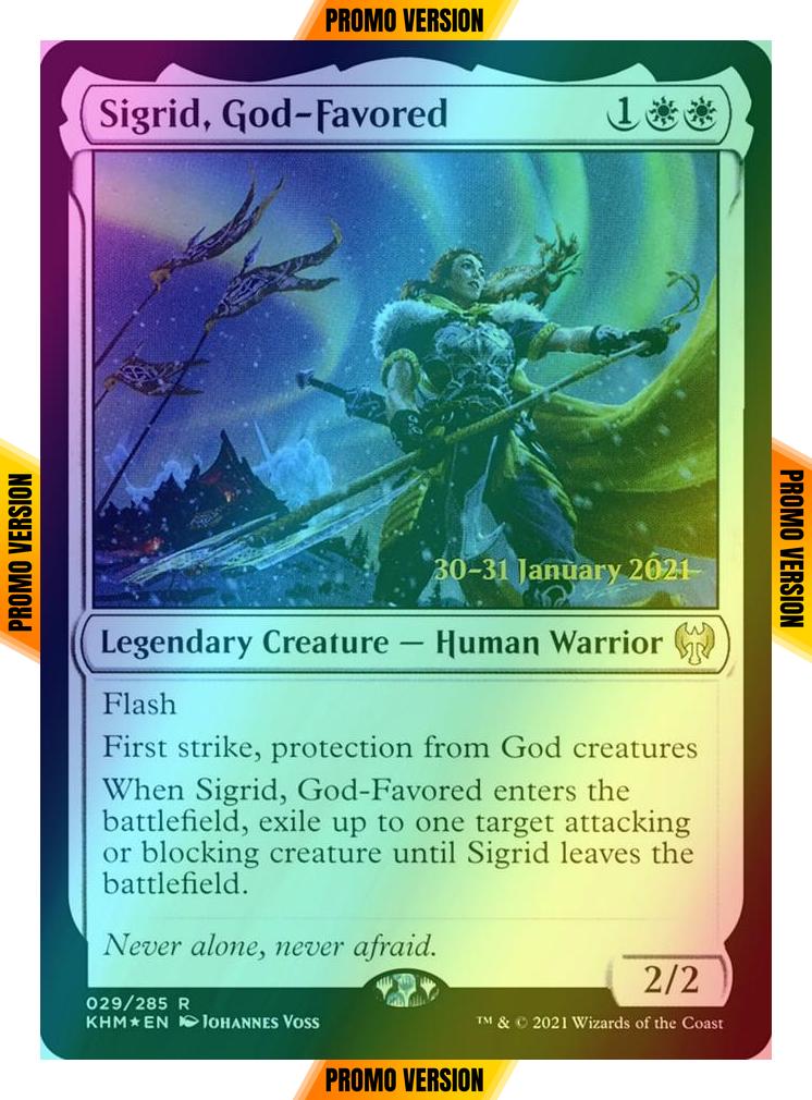 Sigrid, God-Favored [Prerelease] [29s] [Kaldheim Promos] [Foil]