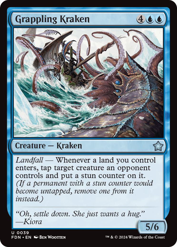 Grappling Kraken [39] [Foundations] [Non-Foil]