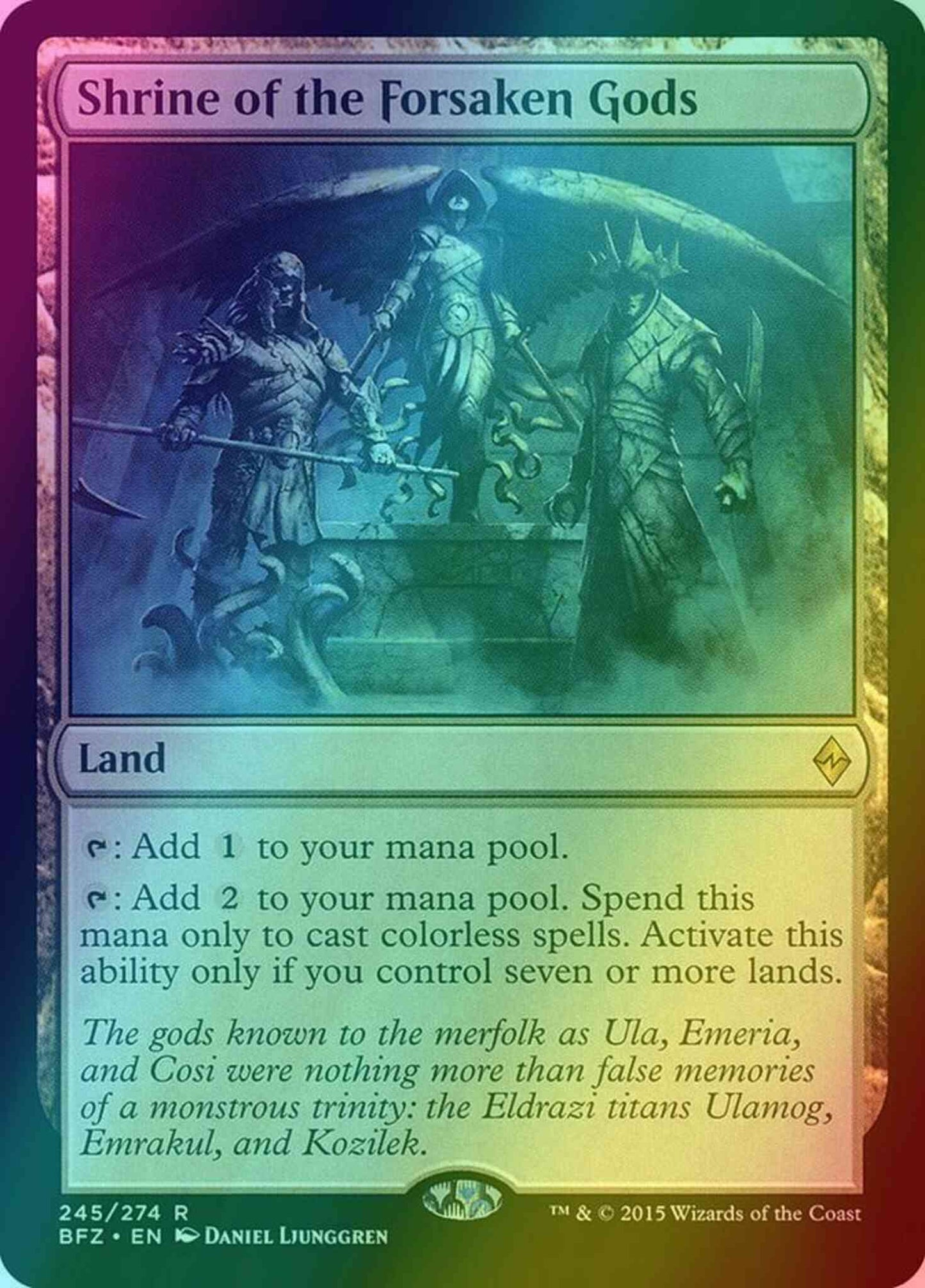 Shrine of the Forsaken Gods [245] [Battle for Zendikar] [Foil]