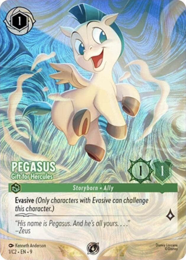 Pegasus - Gift for Hercules - 1/C2 [Disney Lorcana Promo Cards] [Non-Foil]
