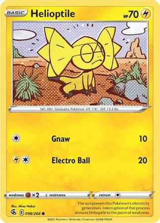 Helioptile - 098/264 - Common [SWSH8-098] [Non-Holo]