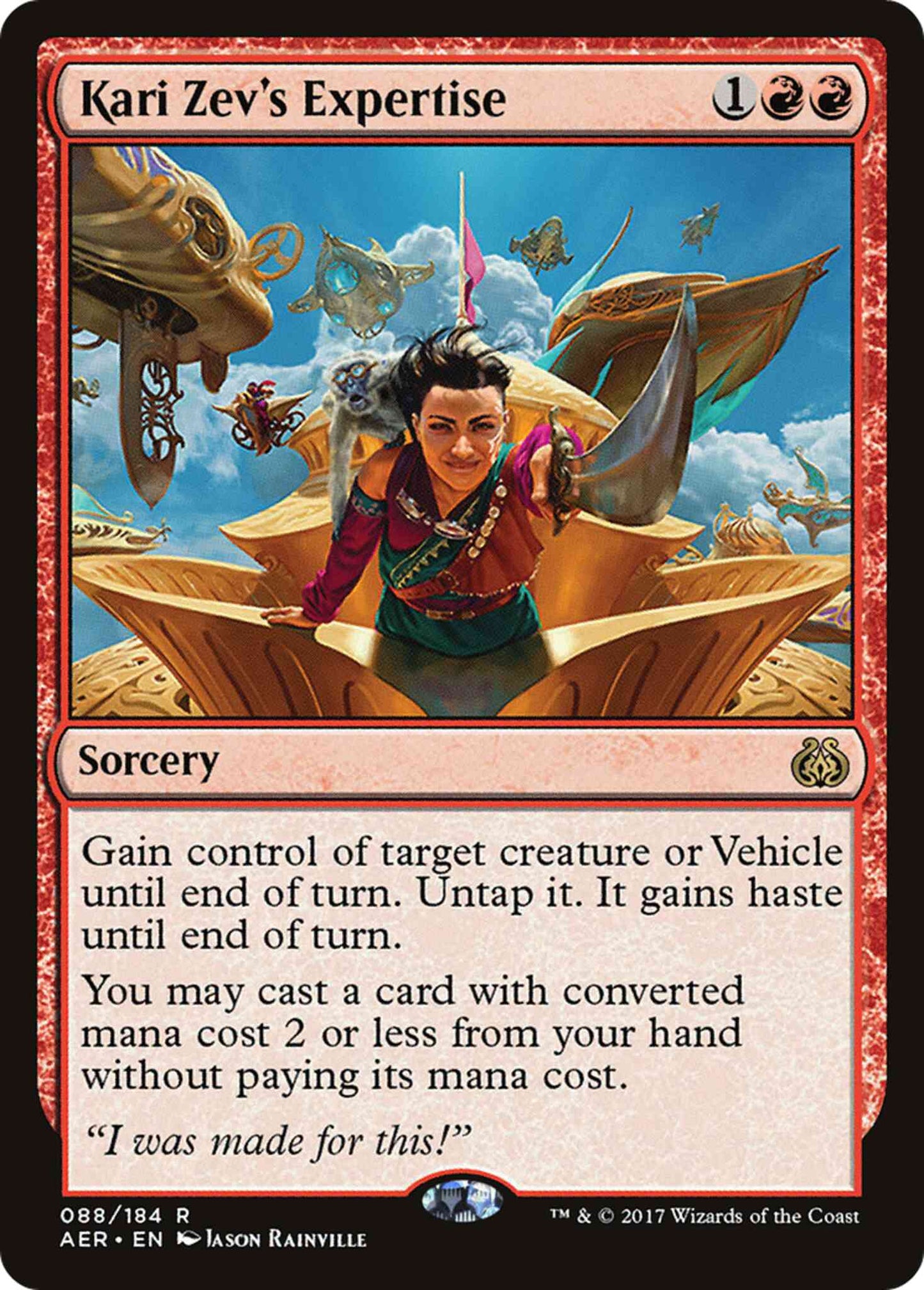 Kari Zev's Expertise [88] [Aether Revolt] [Non-Foil]