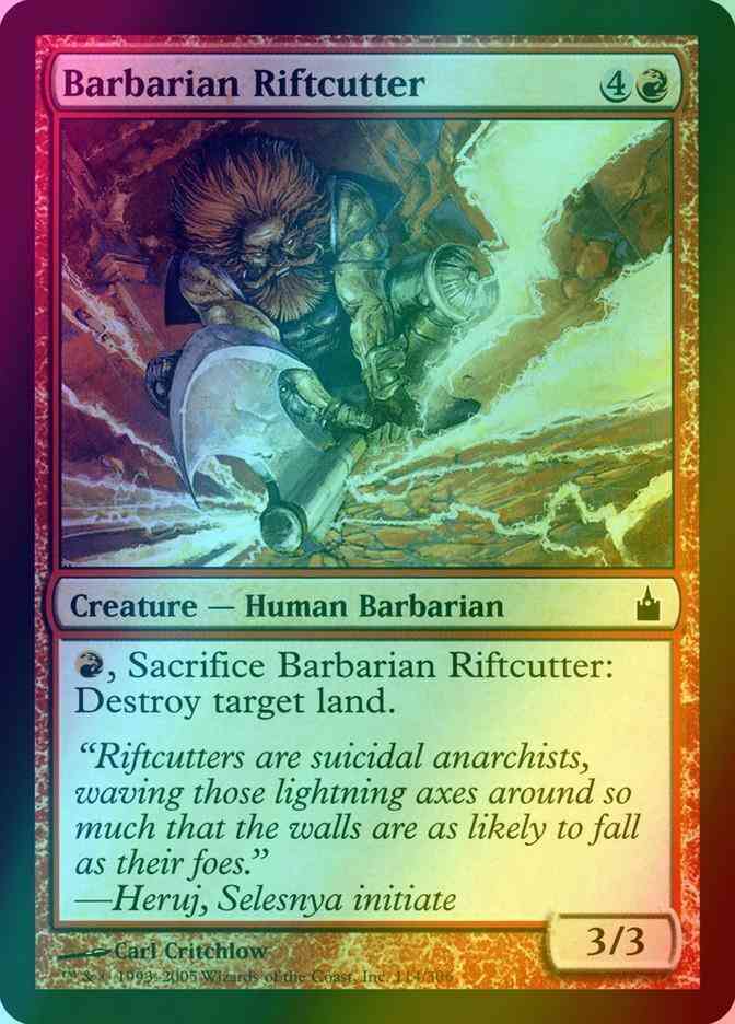 Barbarian Riftcutter [114] [Ravnica City Of Guilds] [Foil]