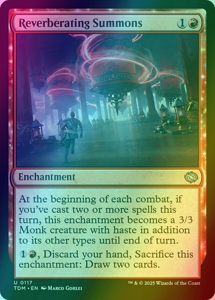 Reverberating Summons [117] [Tarkir: Dragonstorm] [Foil]