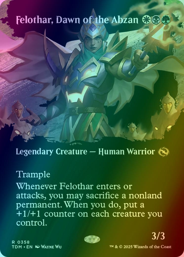 Felothar, Dawn of the Abzan [358] [Borderless] [Clan] [Tarkir: Dragonstorm] [Foil]