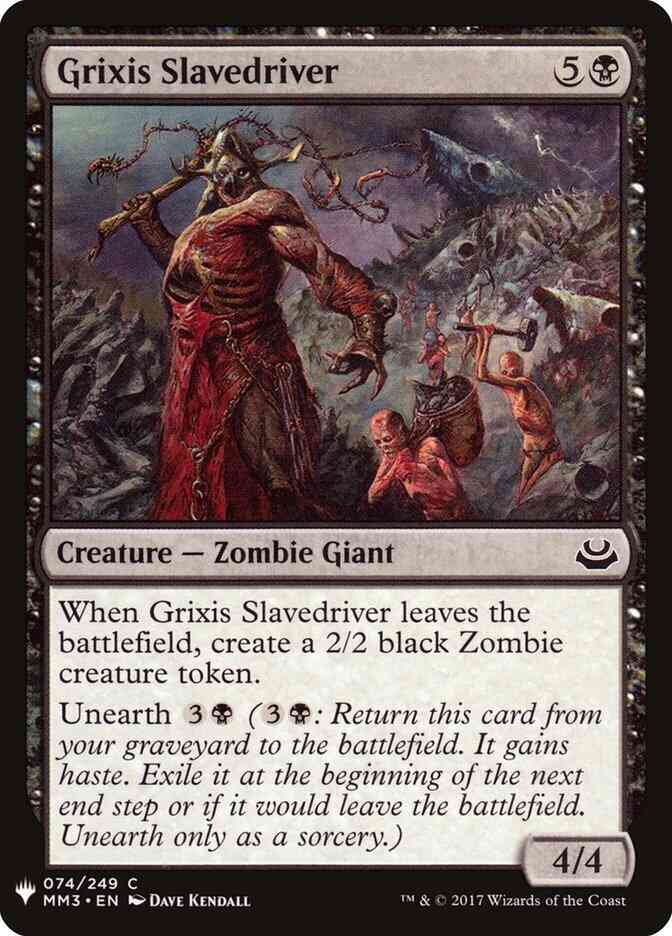 Grixis Slavedriver [MM3-74] [The List] [Non-Foil]