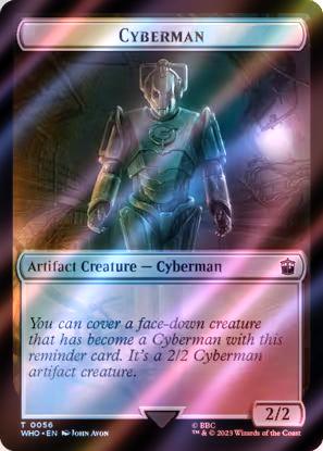 Alien Token (34) // Cyberman Token (56) [Universes Beyond: Doctor Who: Tokens] [Surge Foil]