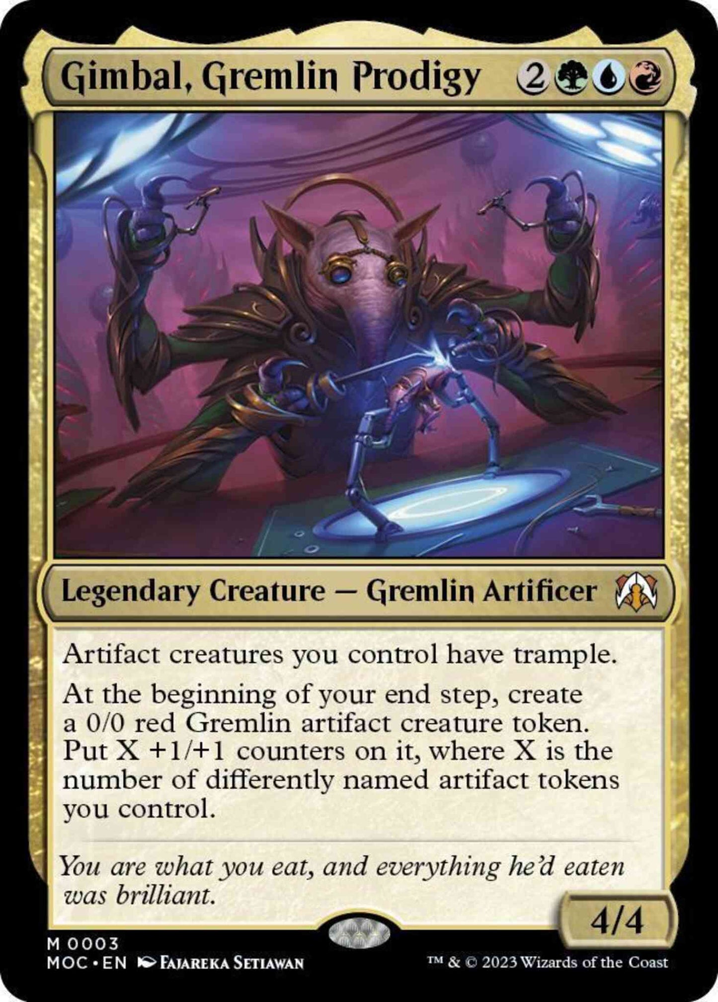 Gimbal, Gremlin Prodigy [3] [March of the Machine: Commander] [Non-Foil]