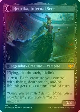 Henrika Domnathi // Henrika, Infernal Seer [119] [Innistrad: Crimson Vow] [Foil]