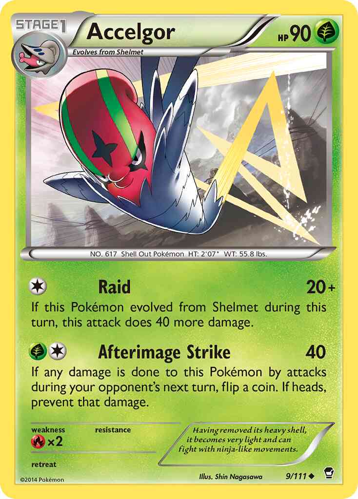 Accelgor - 9/111 - Uncommon [xy3-9] [Reverse Holo]