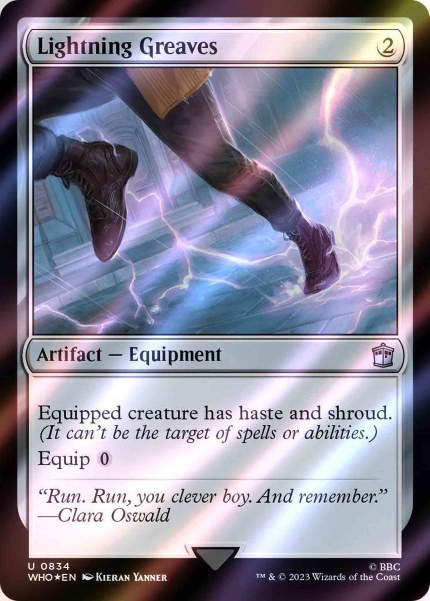Lightning Greaves [834] [Universes Beyond: Doctor Who] [Surge Foil]