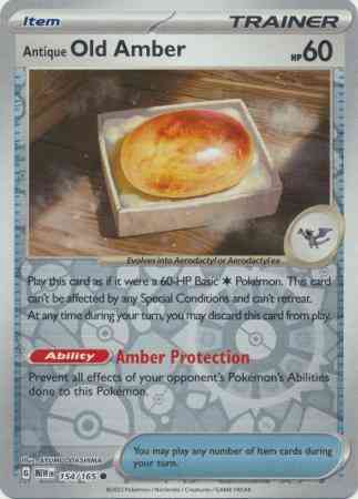 Antique Old Amber - 154/165 - Common [sv035-154] [Reverse Holo]