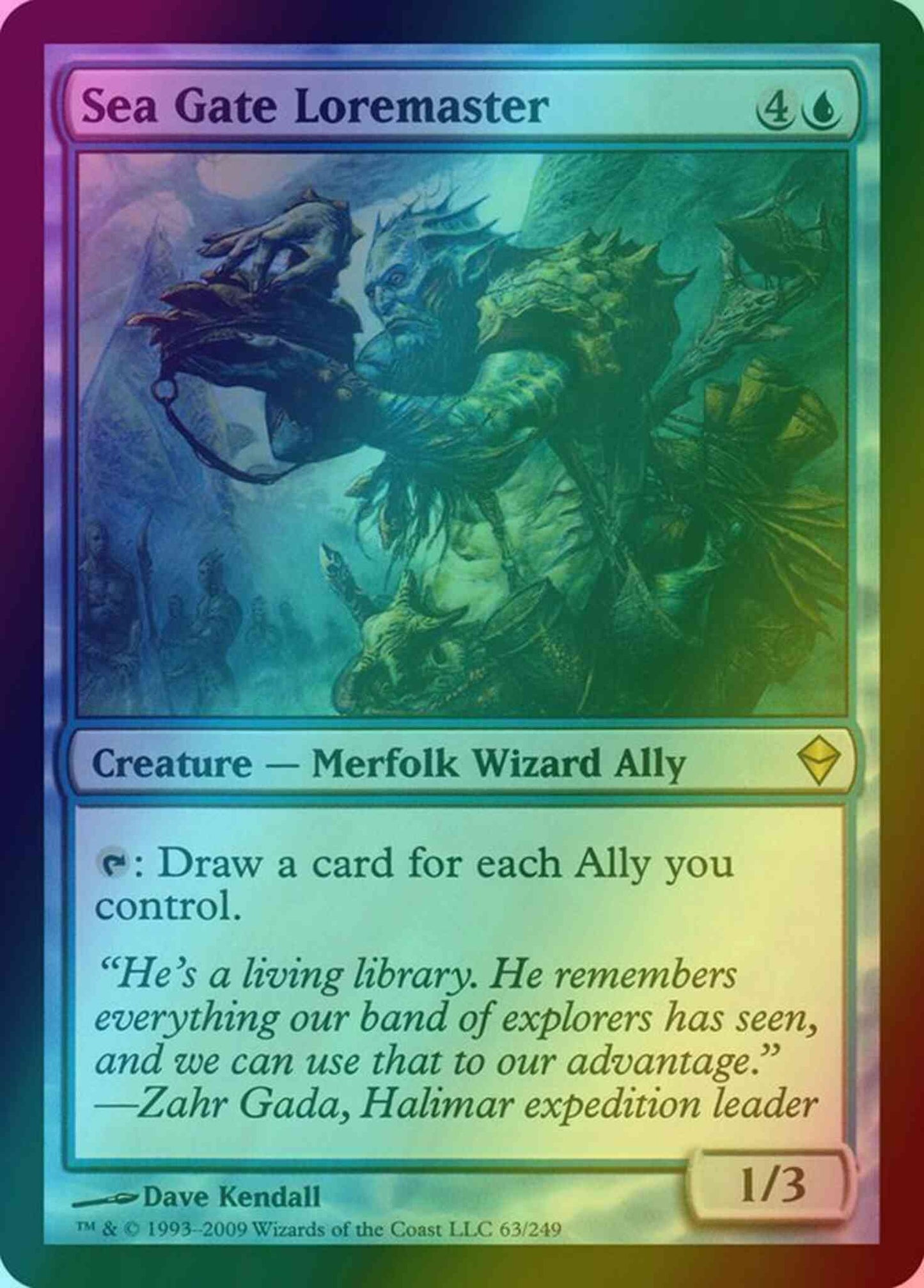 Sea Gate Loremaster [63] [Zendikar] [Foil]