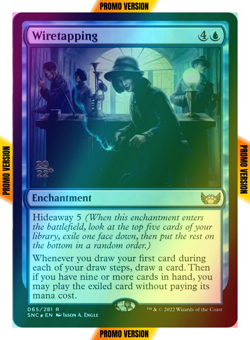 Wiretapping [Prerelease] [65s] [Streets of New Capenna: Promos] [Foil]