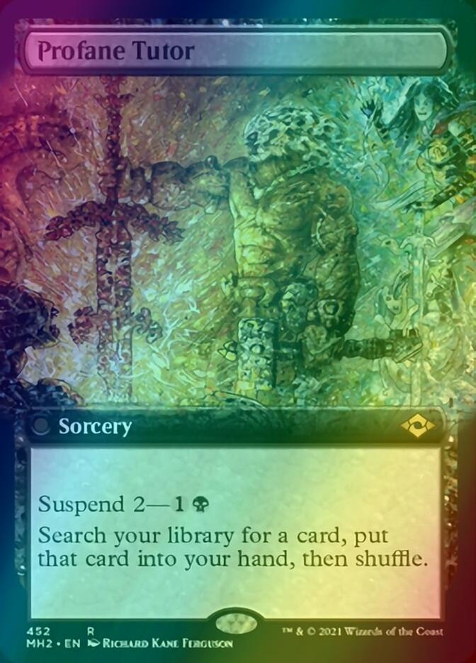 Profane Tutor [452] [Extended Art] [Modern Horizons 2] [Foil]