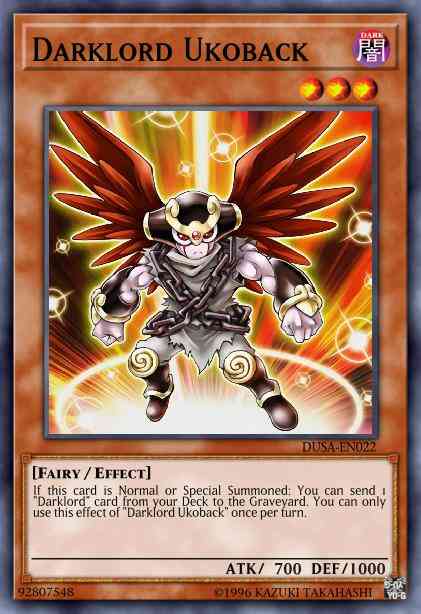 Darklord Ukoback - DUSA-EN022 - Ultra Rare - 1st Edition