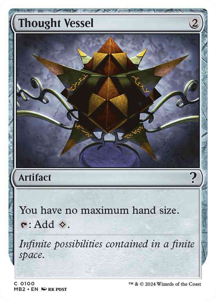 Thought Vessel [100] [White Border] [Mystery Booster 2] [Non-Foil]