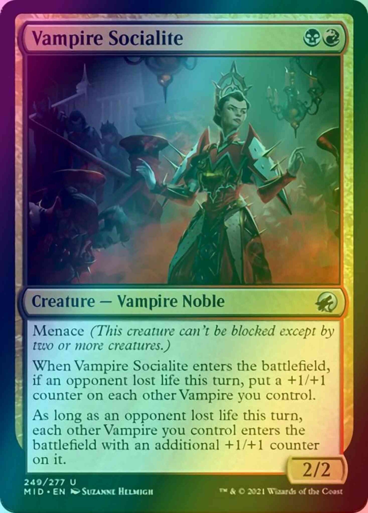Vampire Socialite [249] [Innistrad: Midnight Hunt] [Foil]
