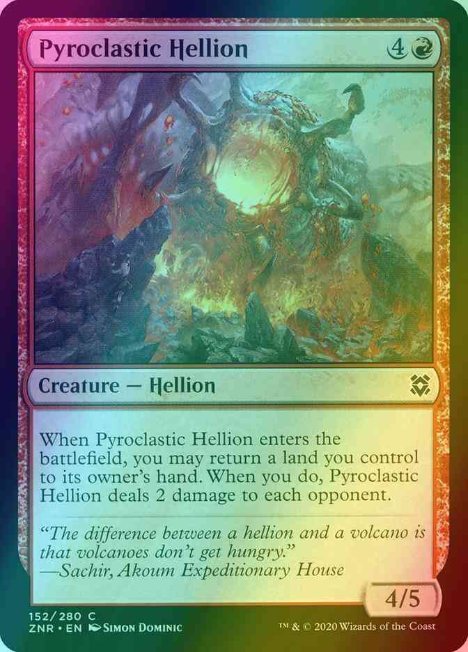 Pyroclastic Hellion [152] [Zendikar Rising] [Foil]